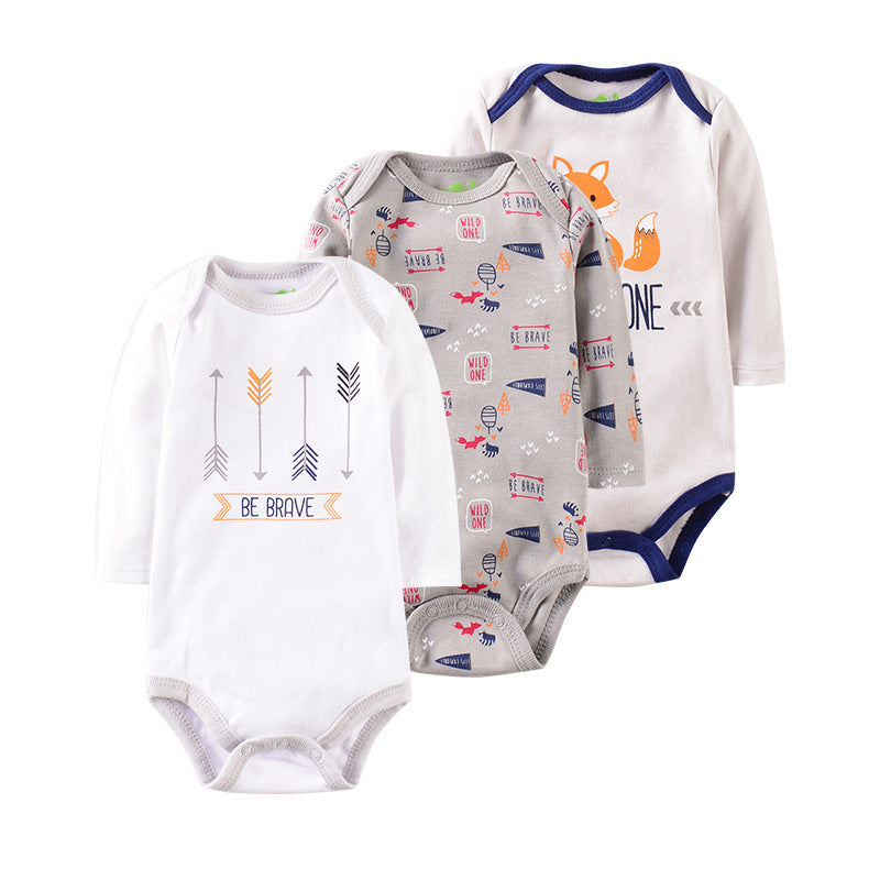 Three-Piece Baby Clothes Romper