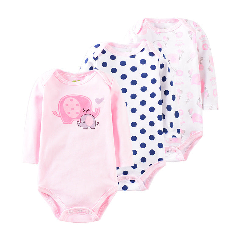 Three-Piece Baby Clothes Romper